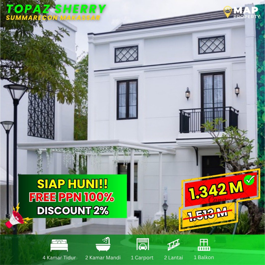 Topaz Sherry Summarecon Makassar Hunian Mewah Siap Huni